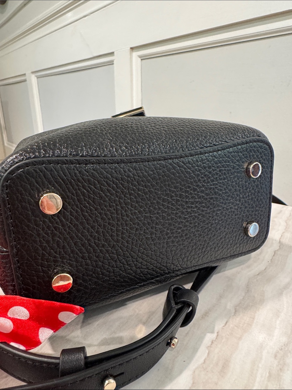 Kate Spade New York Bag Small Remedy Black Leather Top-Handle Crossbody Bag EUC - Picture 10 of 17